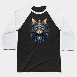 Magical Gothic Warrior Cat Gifts For Cats Lover Gifts for Warriors Baseball T-Shirt